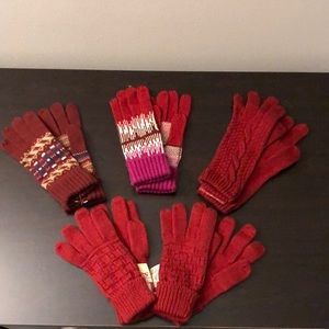 Vintage Women’s Knit Gloves — Lot of 5 NEW